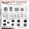 Service Caster 3'' Gray Heavy Duty Floor Safe Twin Wheel Caster 7/16 Grip Ring Stem, 5PK SCC-GR02S75-TPR-GRY-716176-5 - alternate 3